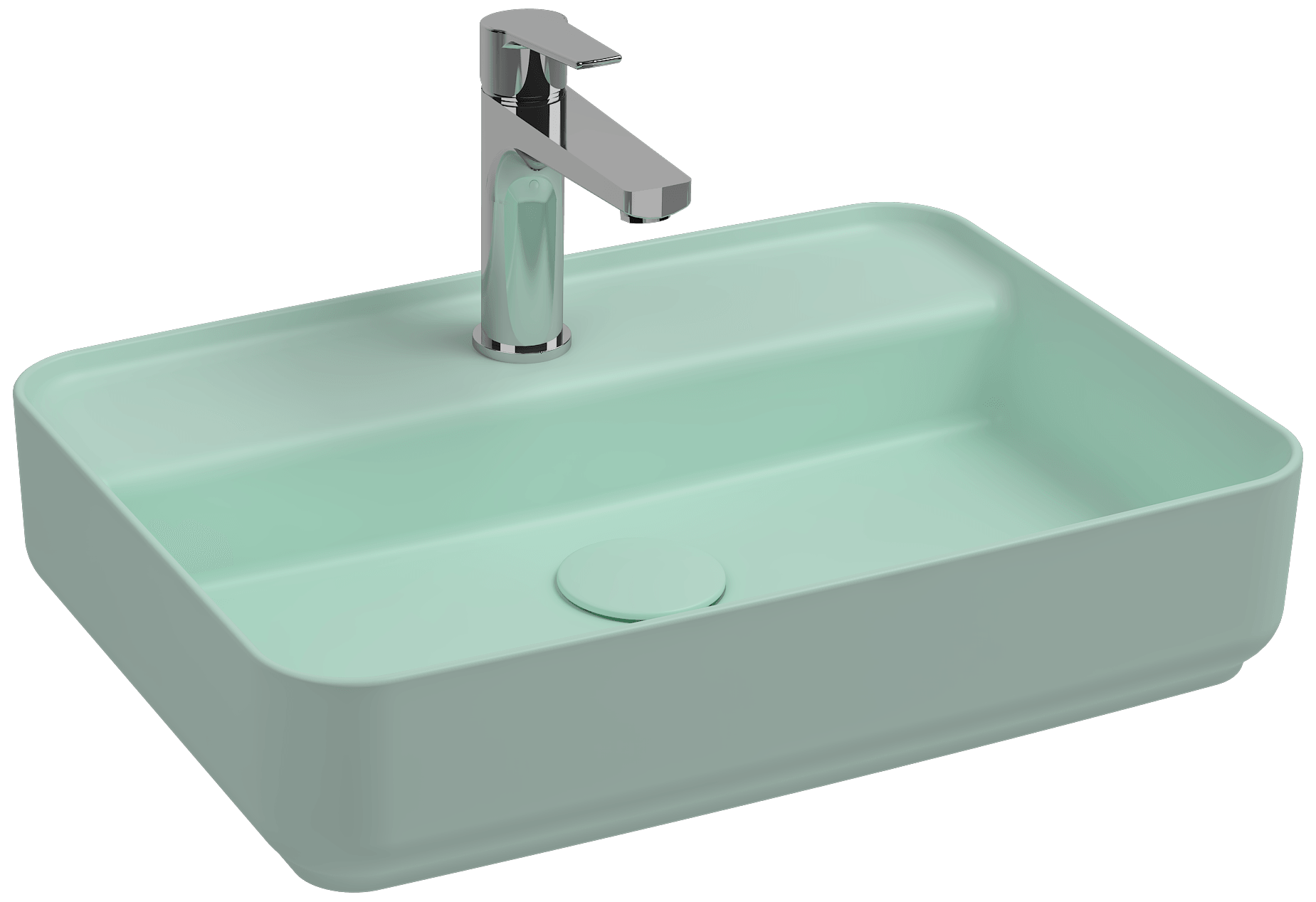 Isvea Infinity Counter-Top Washbasin 55cm - mint