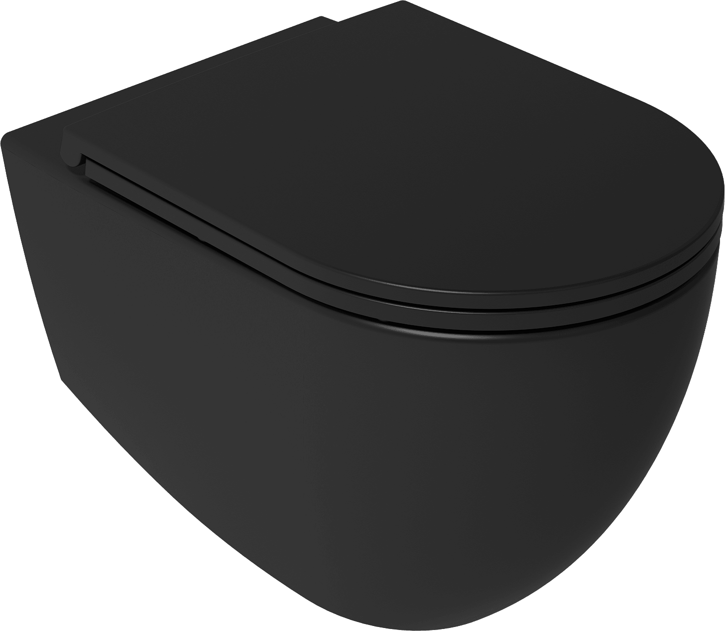 Isvea Infinity Due Wall-Hung Toilet - VORTEX - black