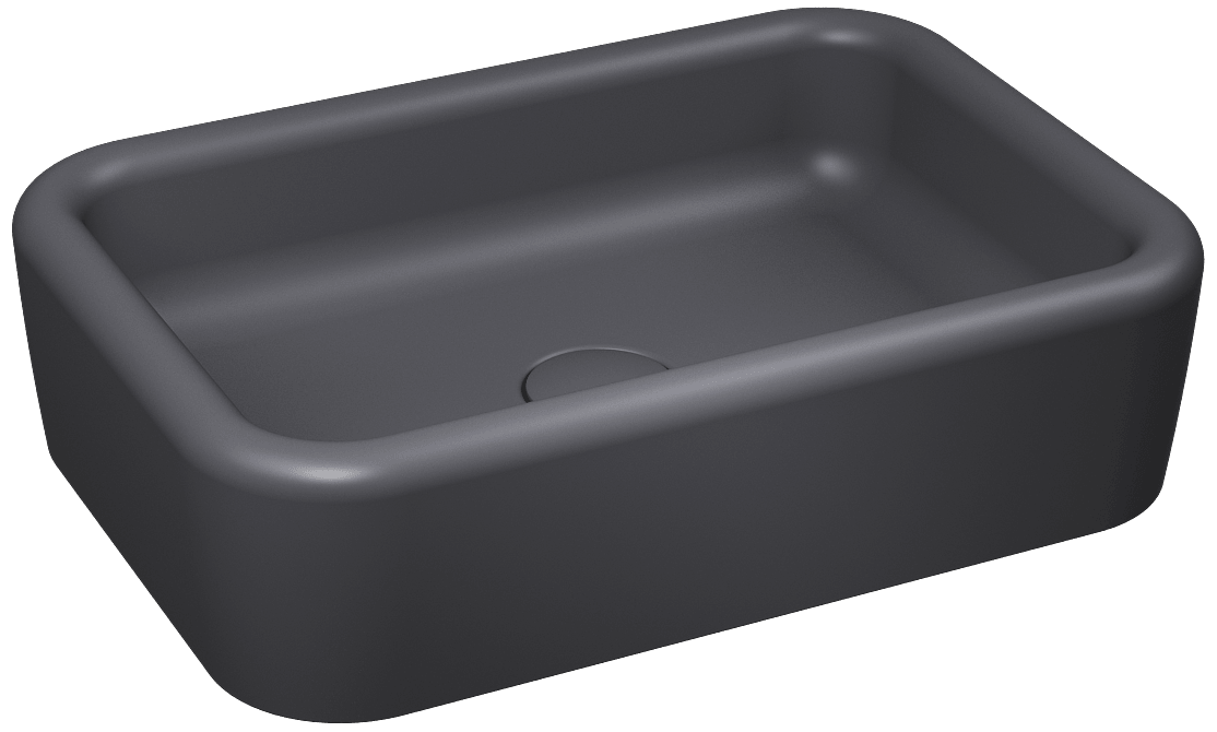 Isvea Curvo Counter-Top Washbasin 60cm - anthracite