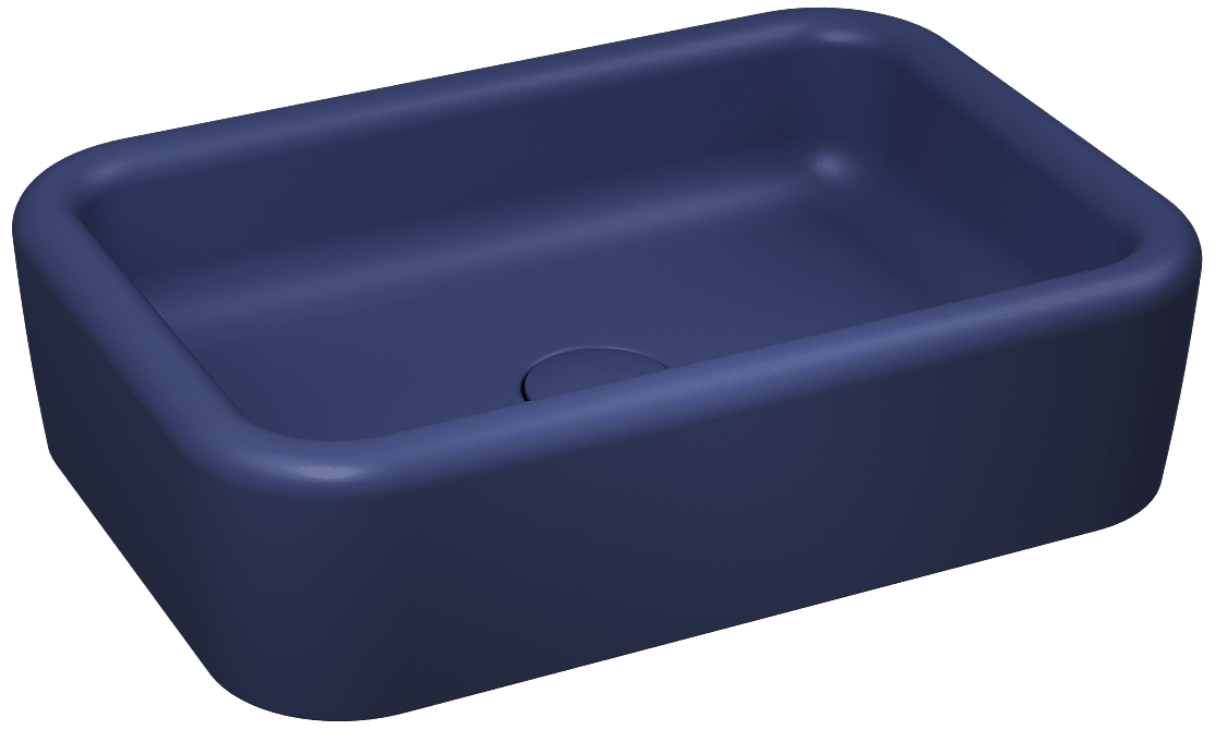 Isvea Curvo Counter-Top Washbasin 60cm - isvea blue