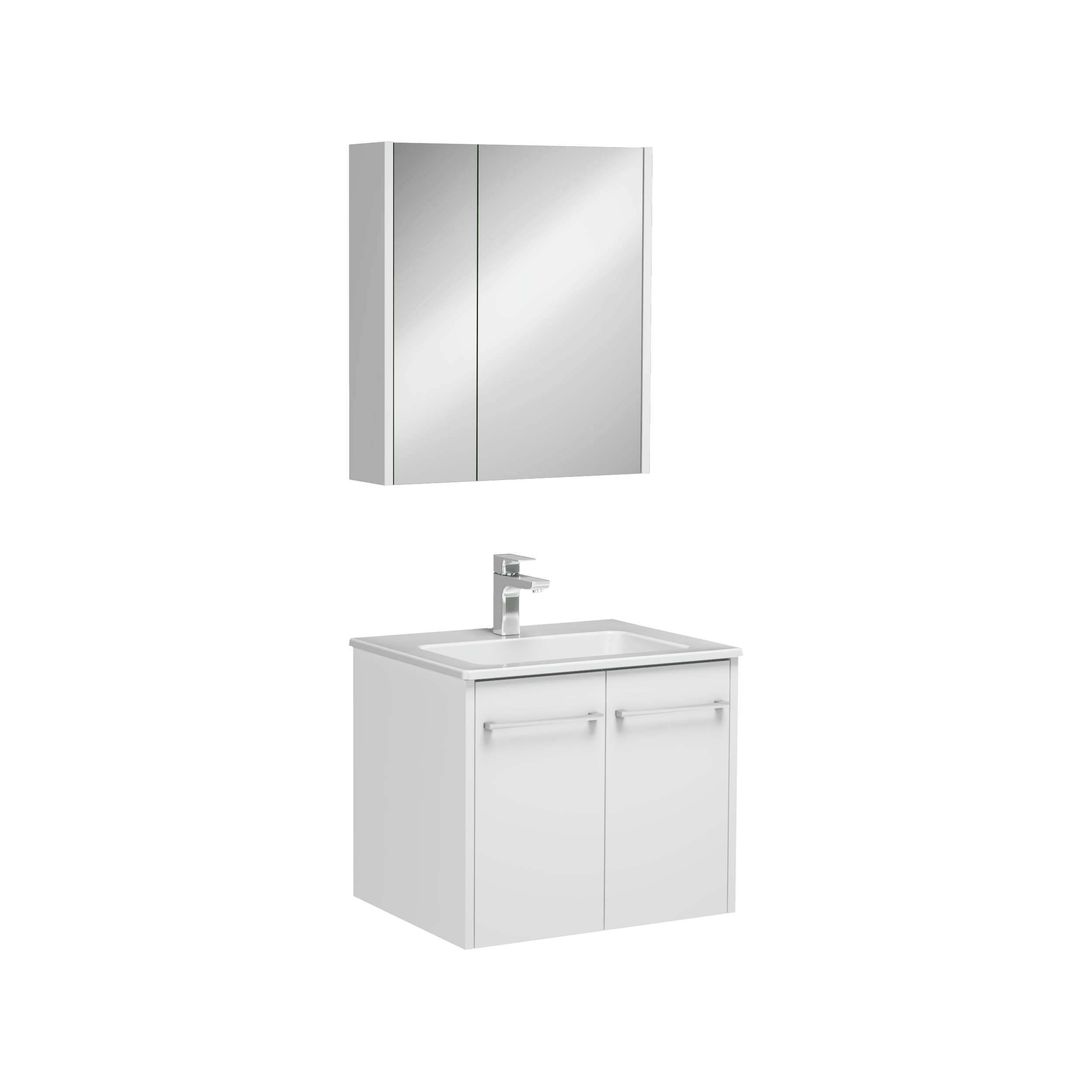 Isvea Combinato Washbasin Cabinet with Cover 60 cm - white