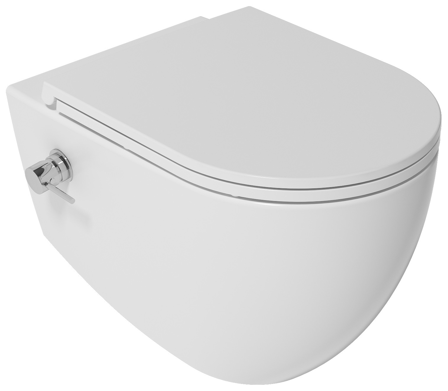 Isvea Infinity Due CleanWash Wall-Hung Toilet - VORTEX - white