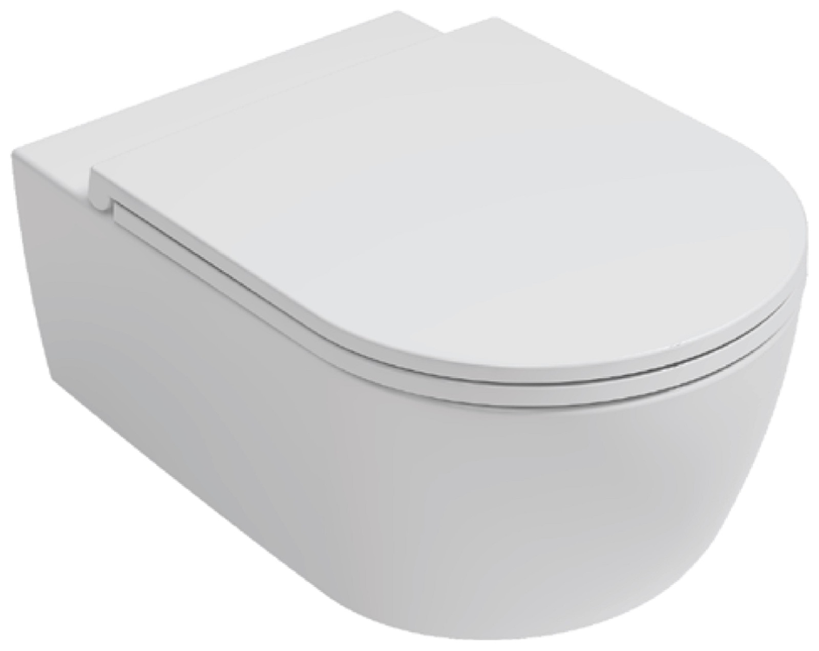 Isvea Evo Rondo Wall-Hung Toilet - RIMLESS - white