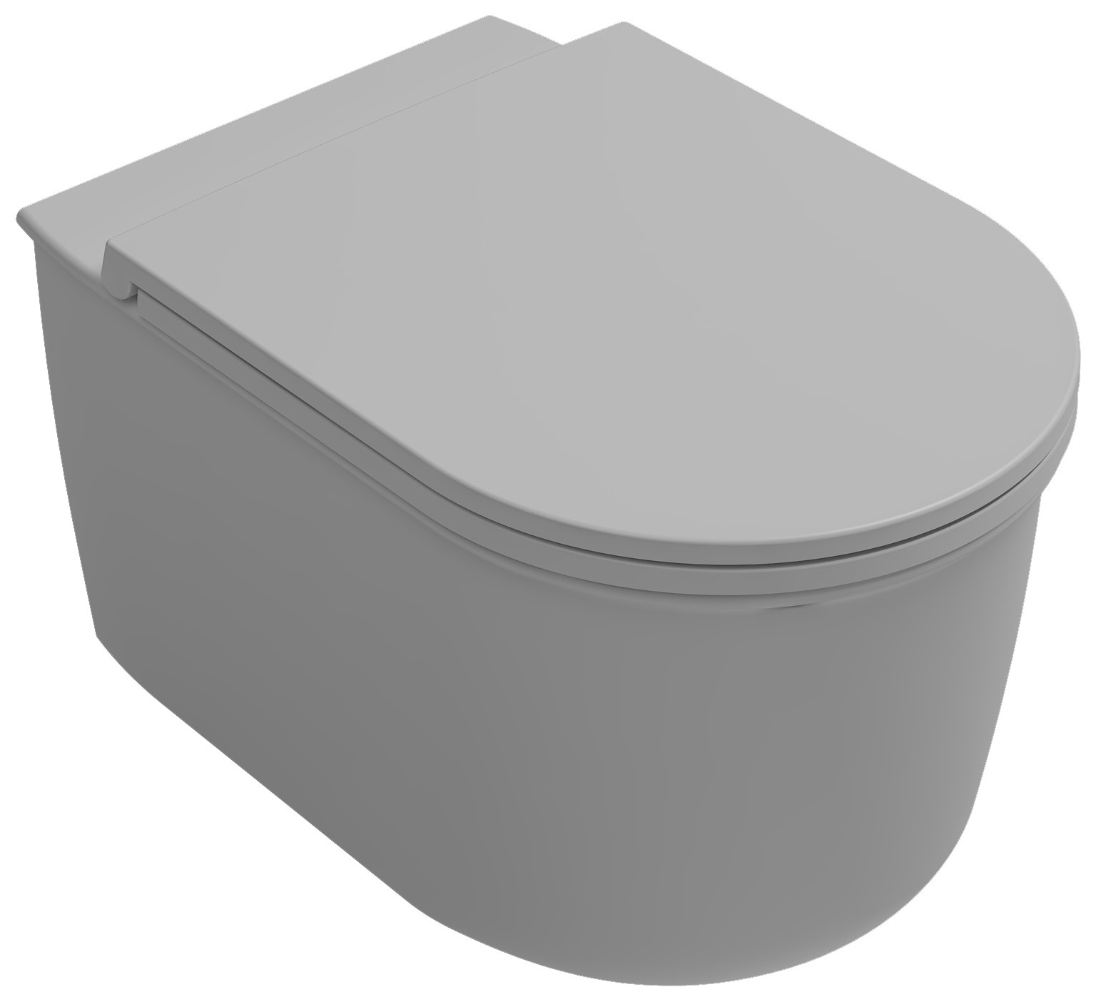 Isvea Fluido Waterfall Flush Wall-Hung Toilet - matte white
