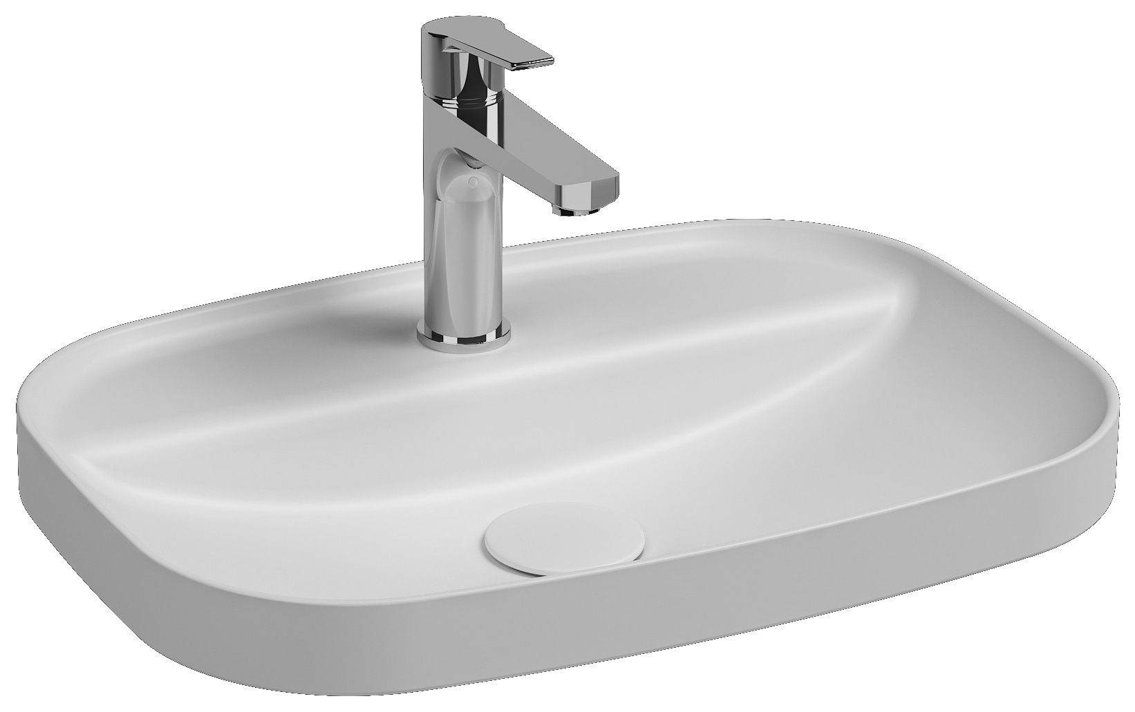 Isvea Infinity Inset Washbasin 55 cm - matte white