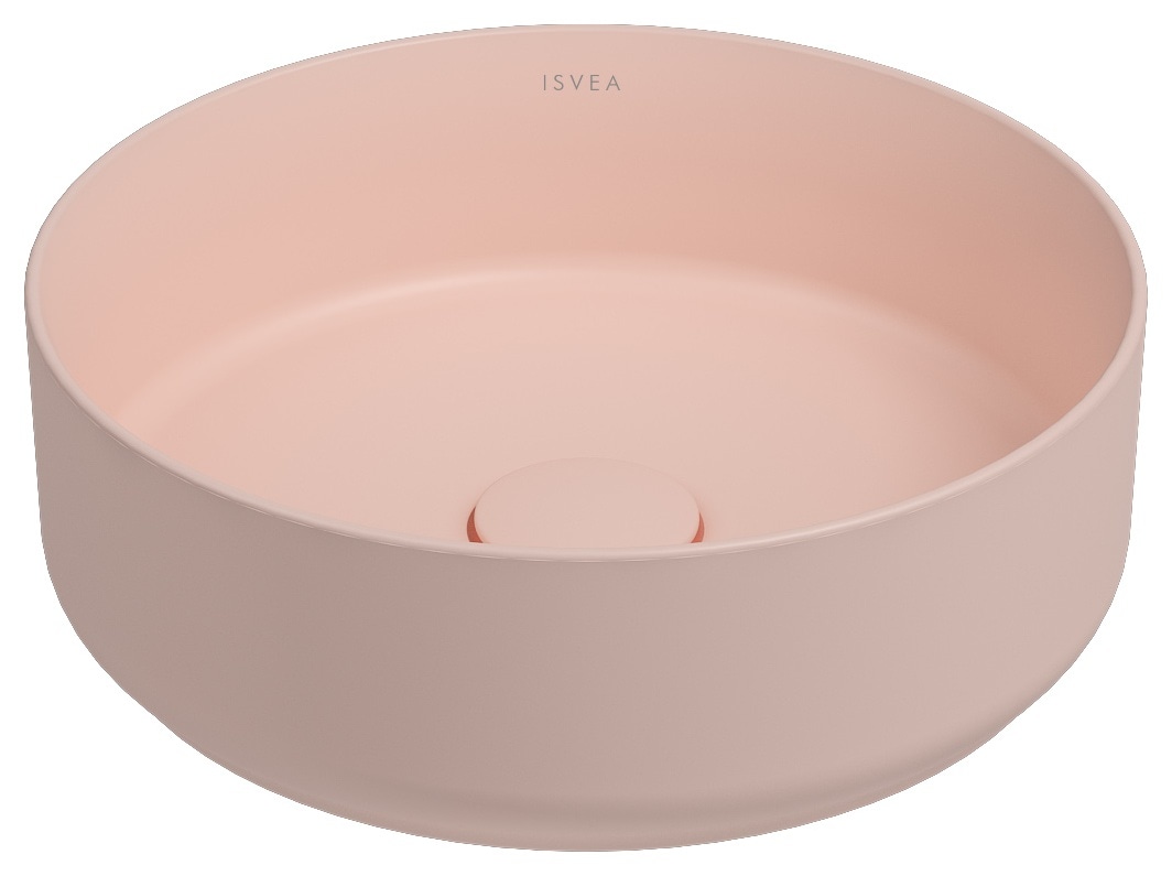 Isvea Infinity Counter-Top Washbasin 36 cm - salmon