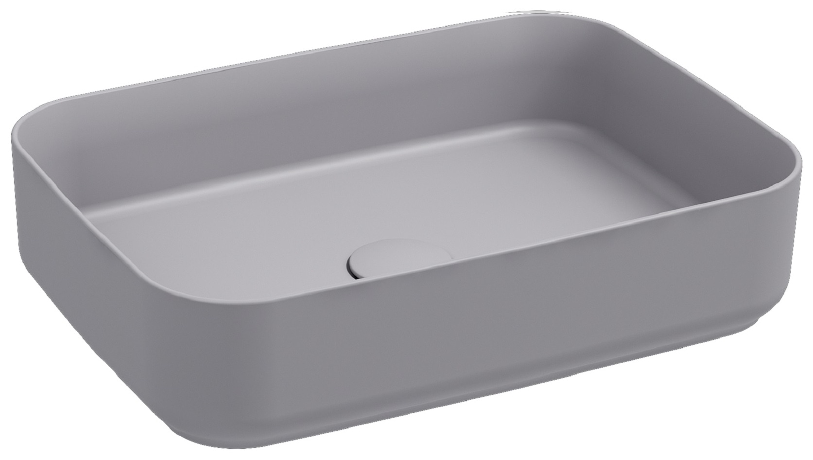Isvea Infinity Counter-Top Washbasin 50 cm Stone Gray - stone grey