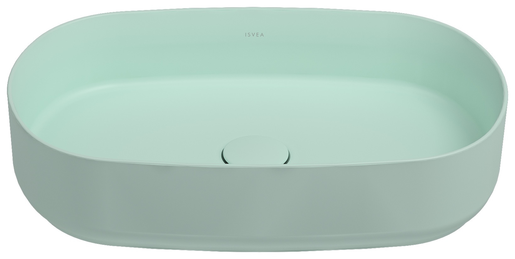 Isvea Infinity Counter-Top Washbasin 55 cm - mint