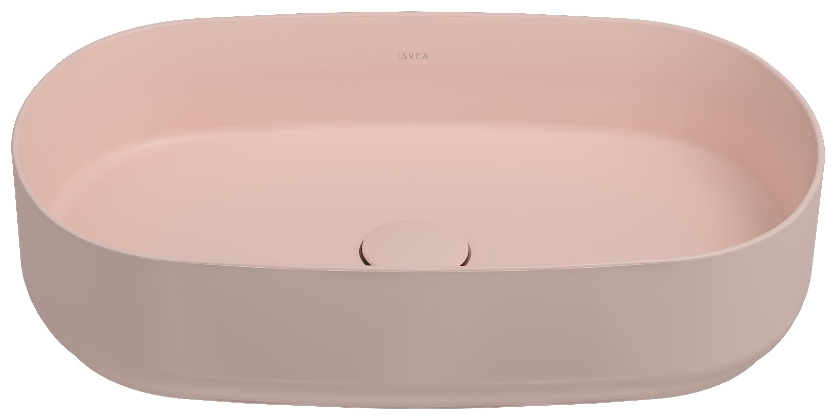 Isvea Infinity Counter-Top Washbasin 55 cm - salmon