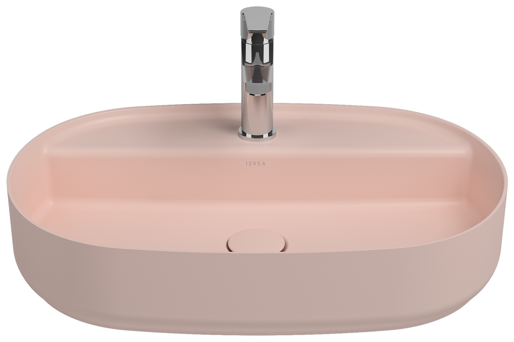 Isvea Infinity Counter-Top Washbasin 60 cm - salmon