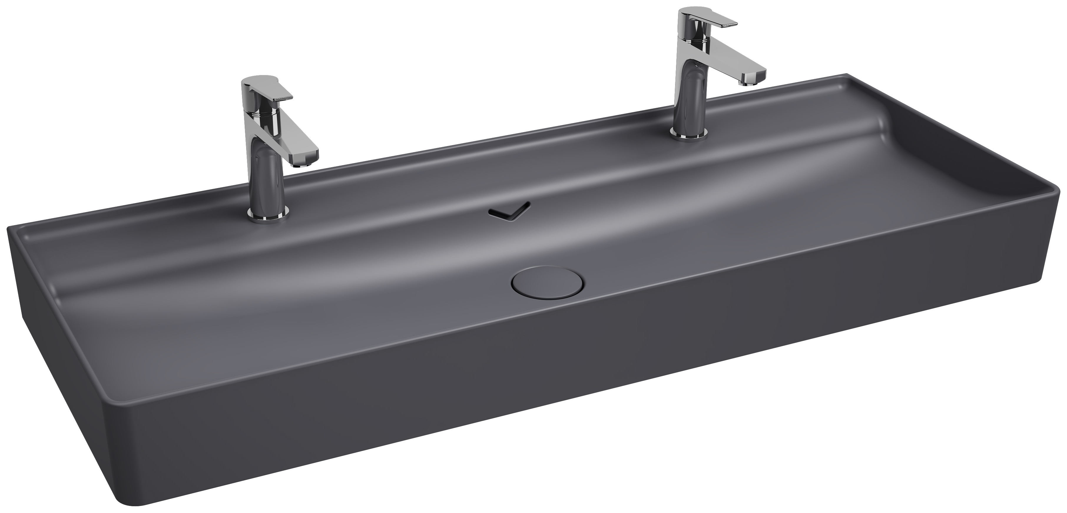 Isvea Vea Counter-Top Washbasin 121 cm - anthracite
