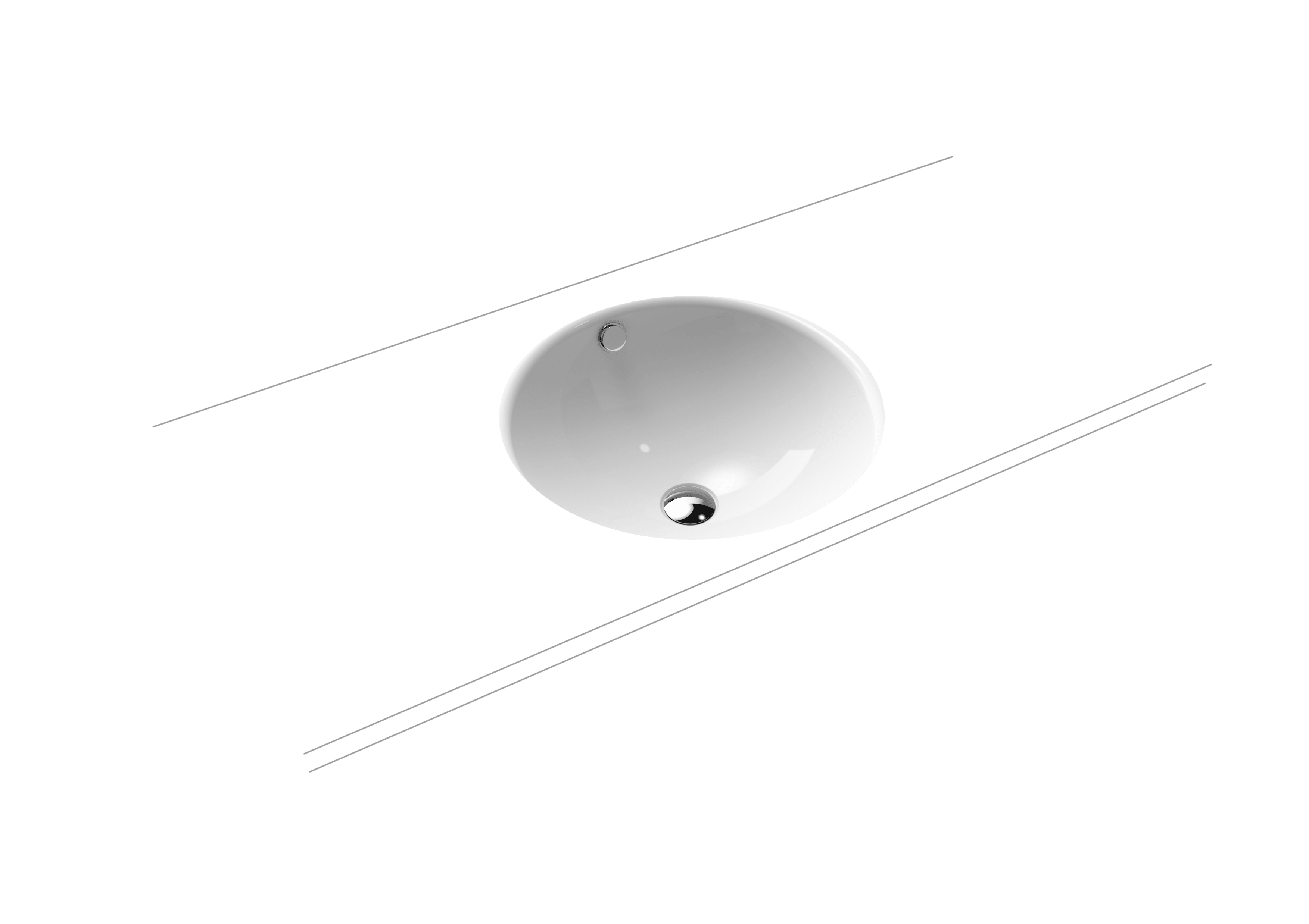 Kaldewei CLASSIC UNDERCOUNTER WASHBASIN model 3182