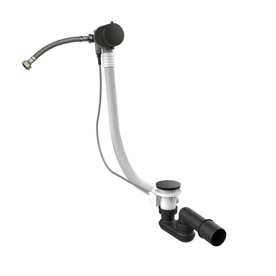 Gessi Column Bath Waste 01080 in Aged Bronze