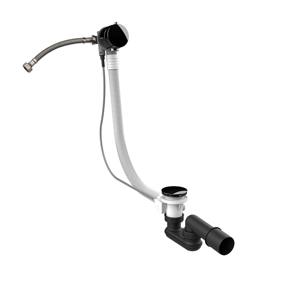 Gessi Column Bath Waste 01080 in Black Metal Pvd
