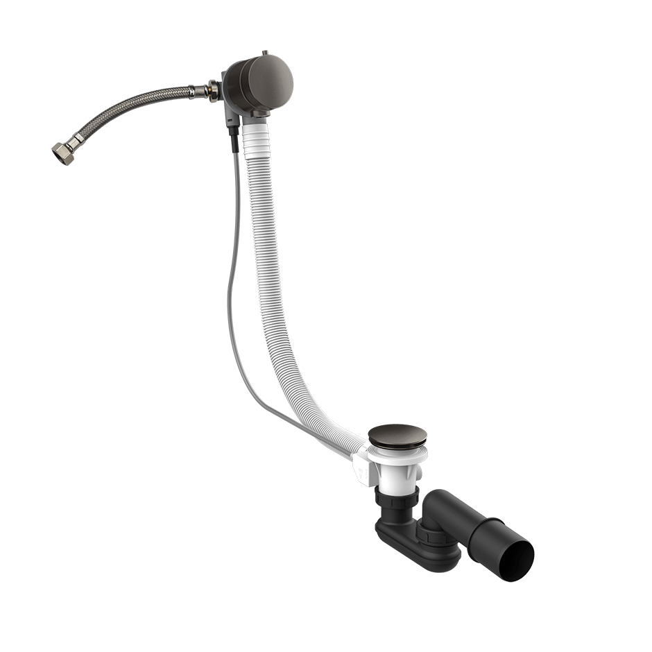 Gessi Column Bath Waste 01080 in Black Metal Br. Pvd