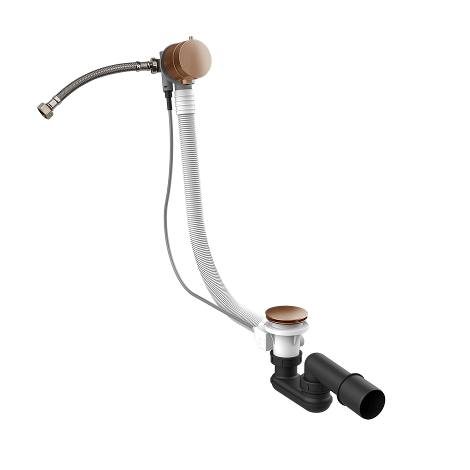 Gessi Column Bath Waste 01080 in Copper Brushed Pvd