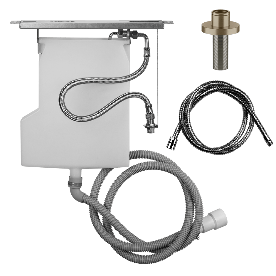 Gessi Handshower Drain Kit 01762 in Finox Brushed Nickel