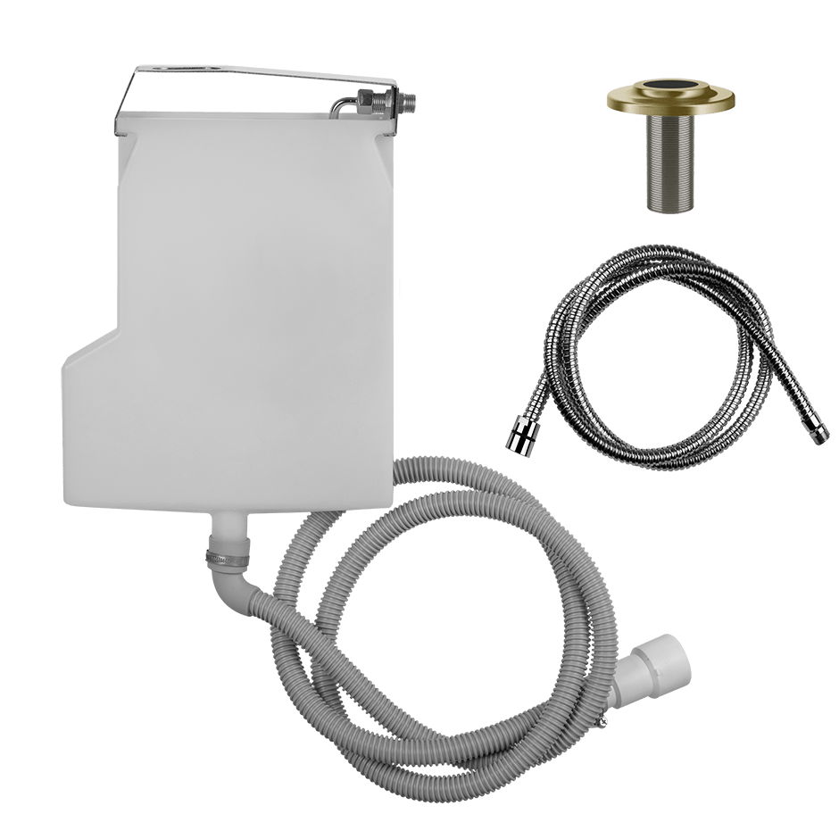 Gessi Handshower Drain Kit 01814 in Brass Brushed Pvd