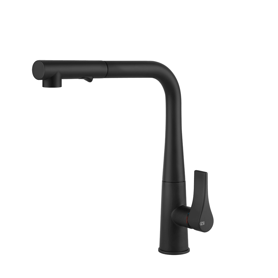 Gessi Sink Mixer 17177 in Matte Black