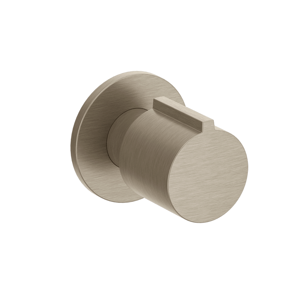 Gessi Stop Valve 18763 in Finox Brushed Nickel