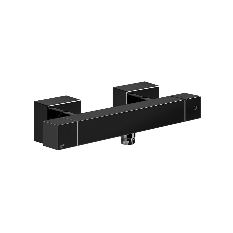 Gessi Shower Mixer 19431 in Black Metal Pvd