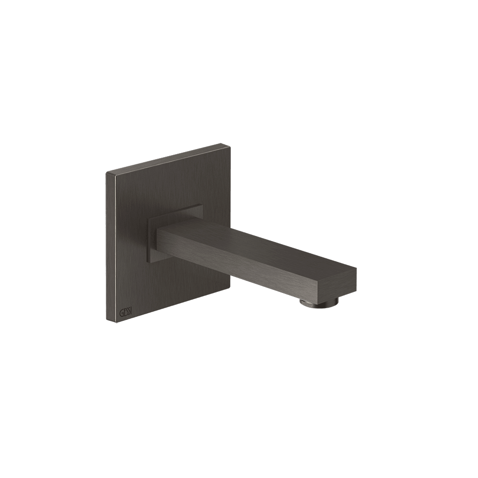 Gessi Basin Spout 20118 in Black Metal Br. Pvd