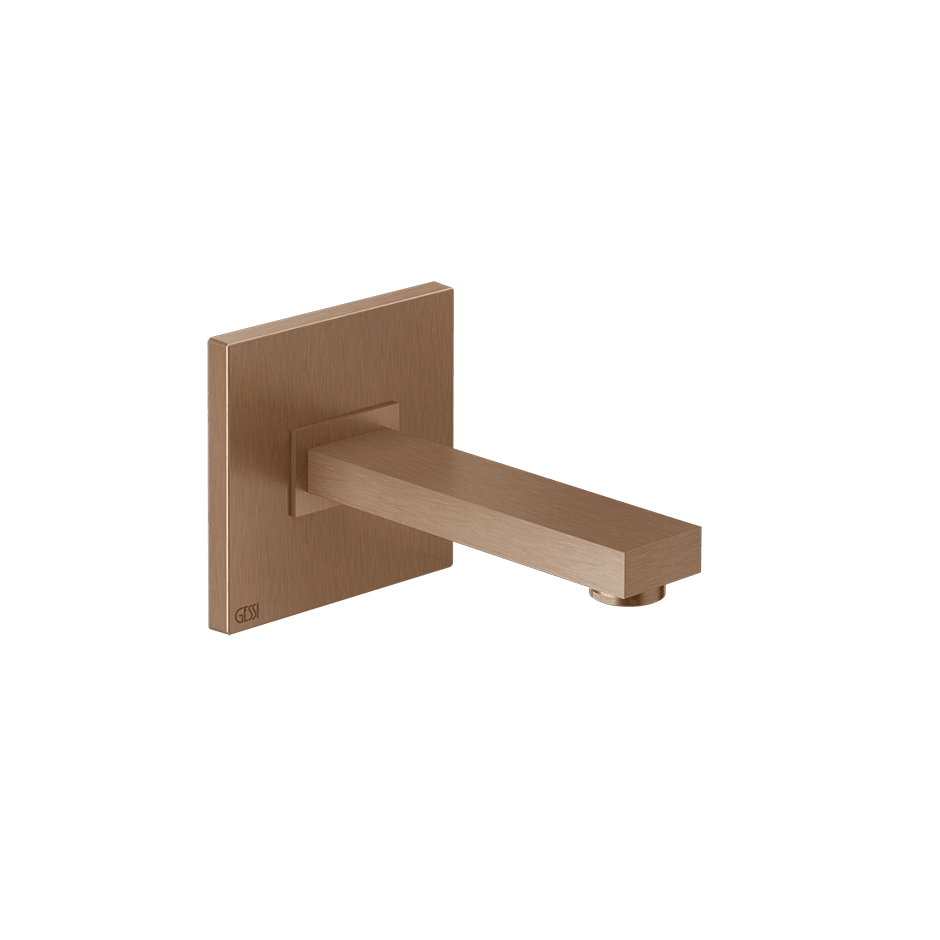 Gessi Basin Spout 20118 in Copper Brushed Pvd