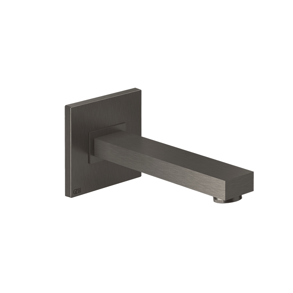 Gessi Bath Spout 20121 in Black Metal Br. Pvd