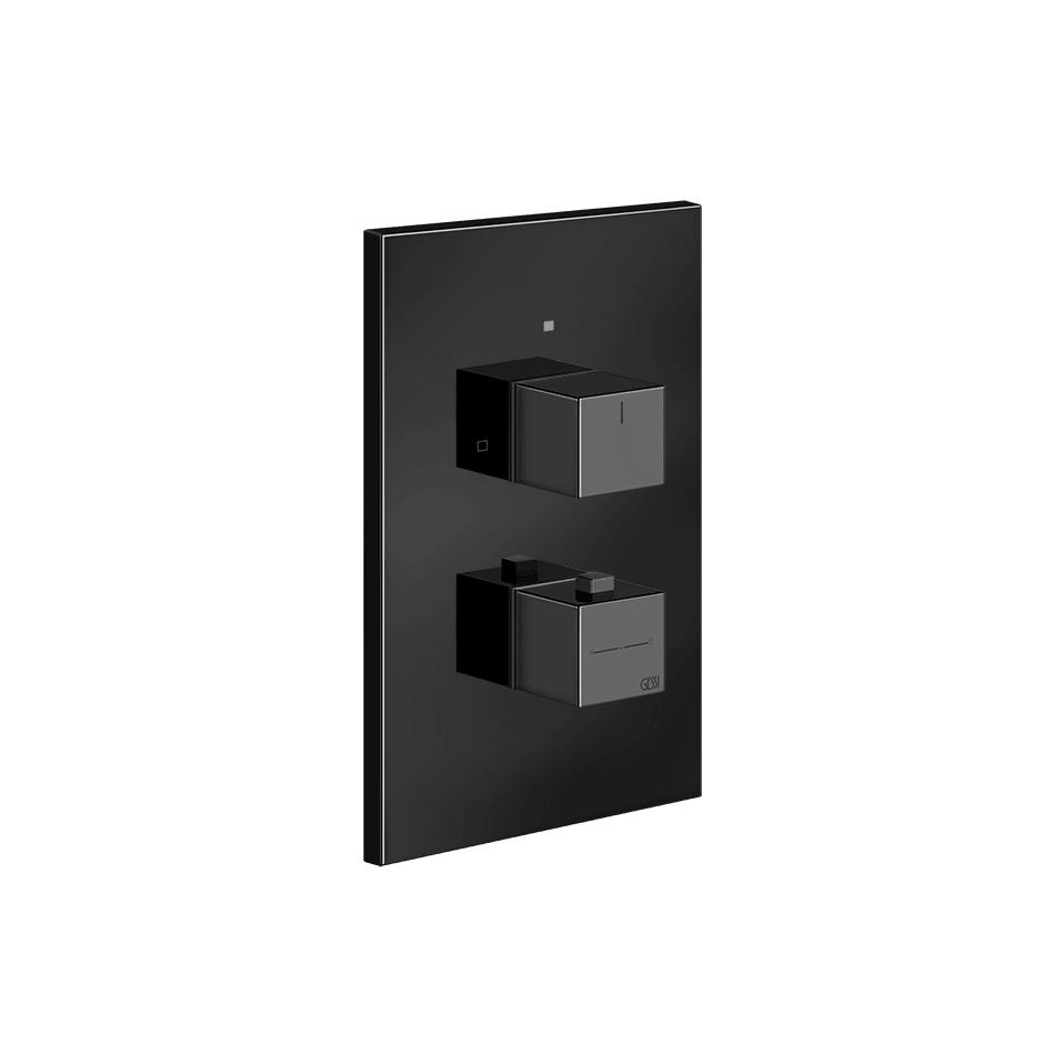 Gessi Shower Mixer 20190 in Black Metal Pvd