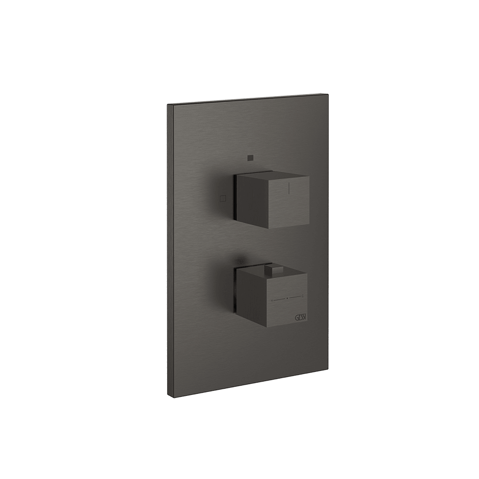 Gessi Shower Mixer 20190 in Black Metal Br. Pvd