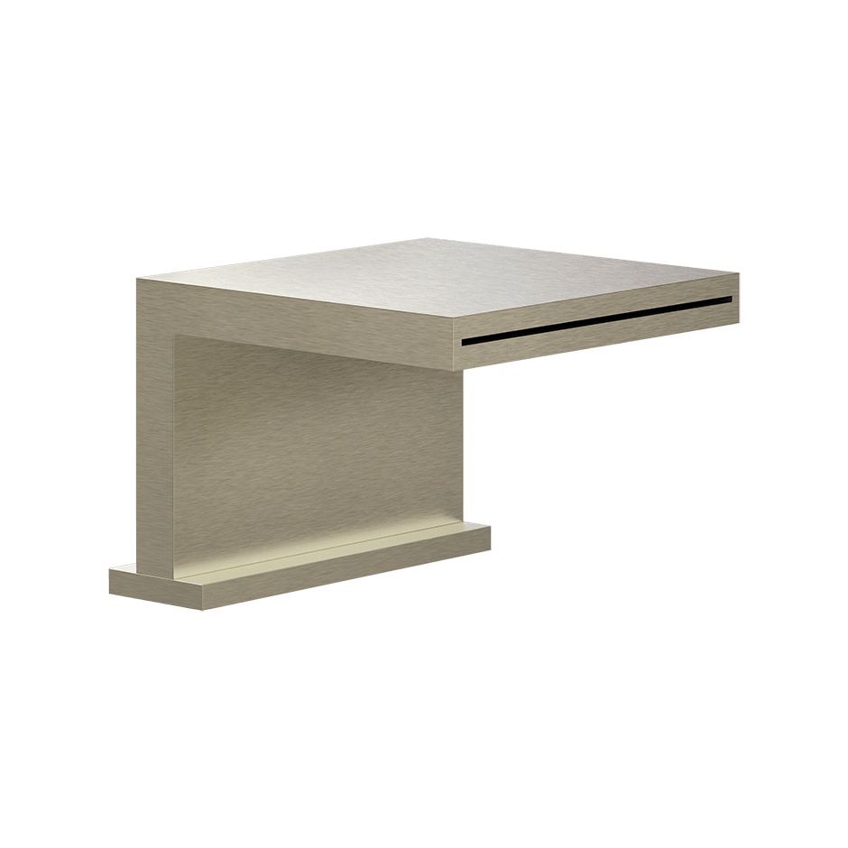Gessi Bath Spout 20191 in Finox Brushed Nickel