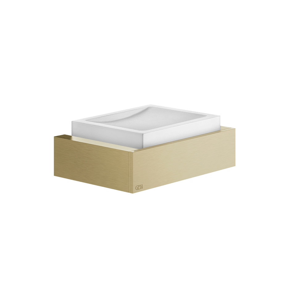 Gessi Soap Holder 20801 in Brass Brushed Pvd
