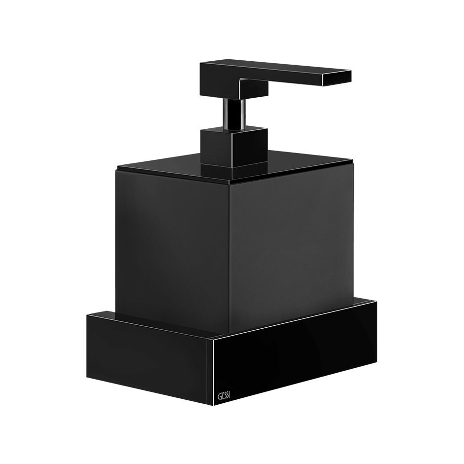 Gessi Soap Dispenser Holder 20814 in Black Metal Pvd