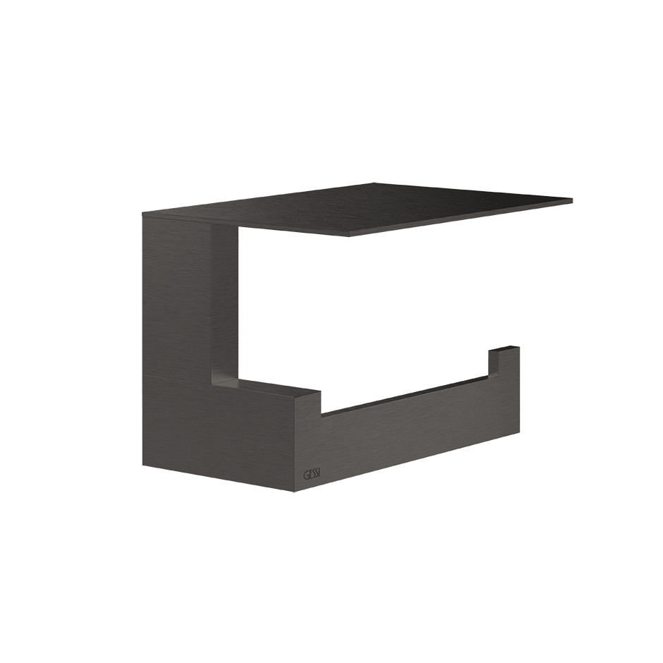 Gessi Paper Roll Holder 20849 in Black Metal Br. Pvd
