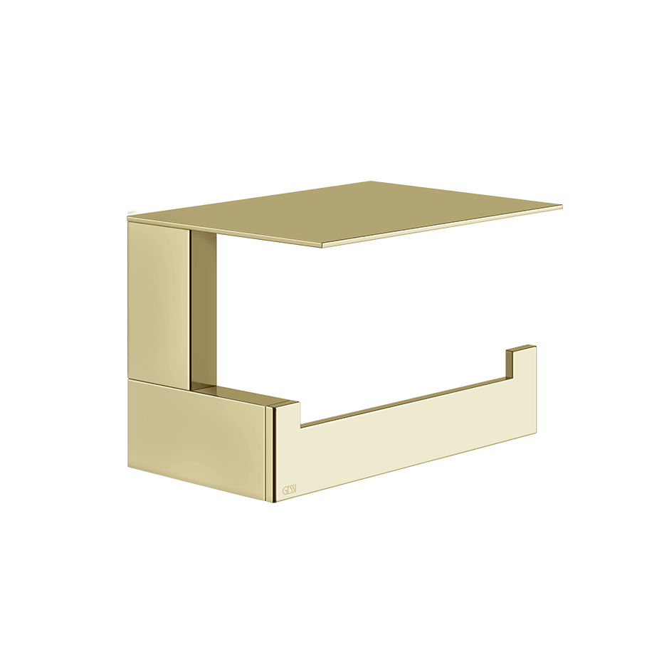 Gessi Paper Roll Holder 20849 in Brass Pvd