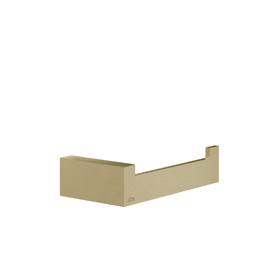 Gessi Paper Roll Holder 20855 in Brass Brushed Pvd