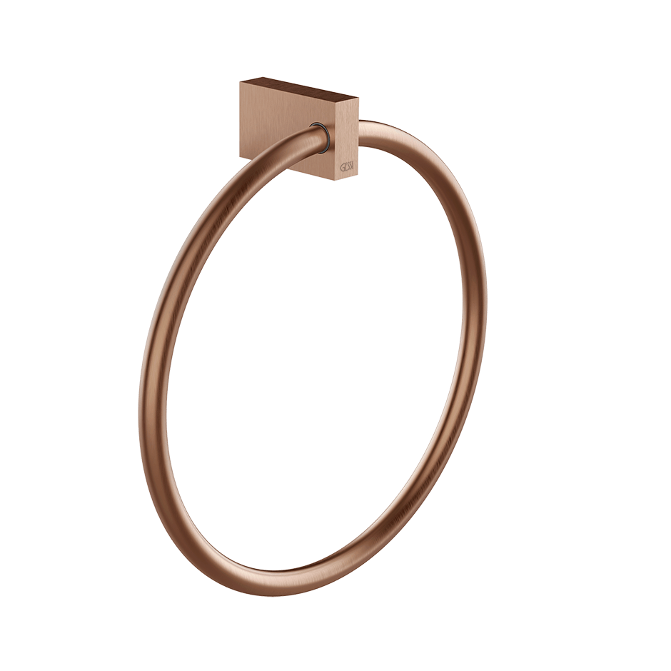 Gessi Towel Rail 20909 in Copper Brushed Pvd