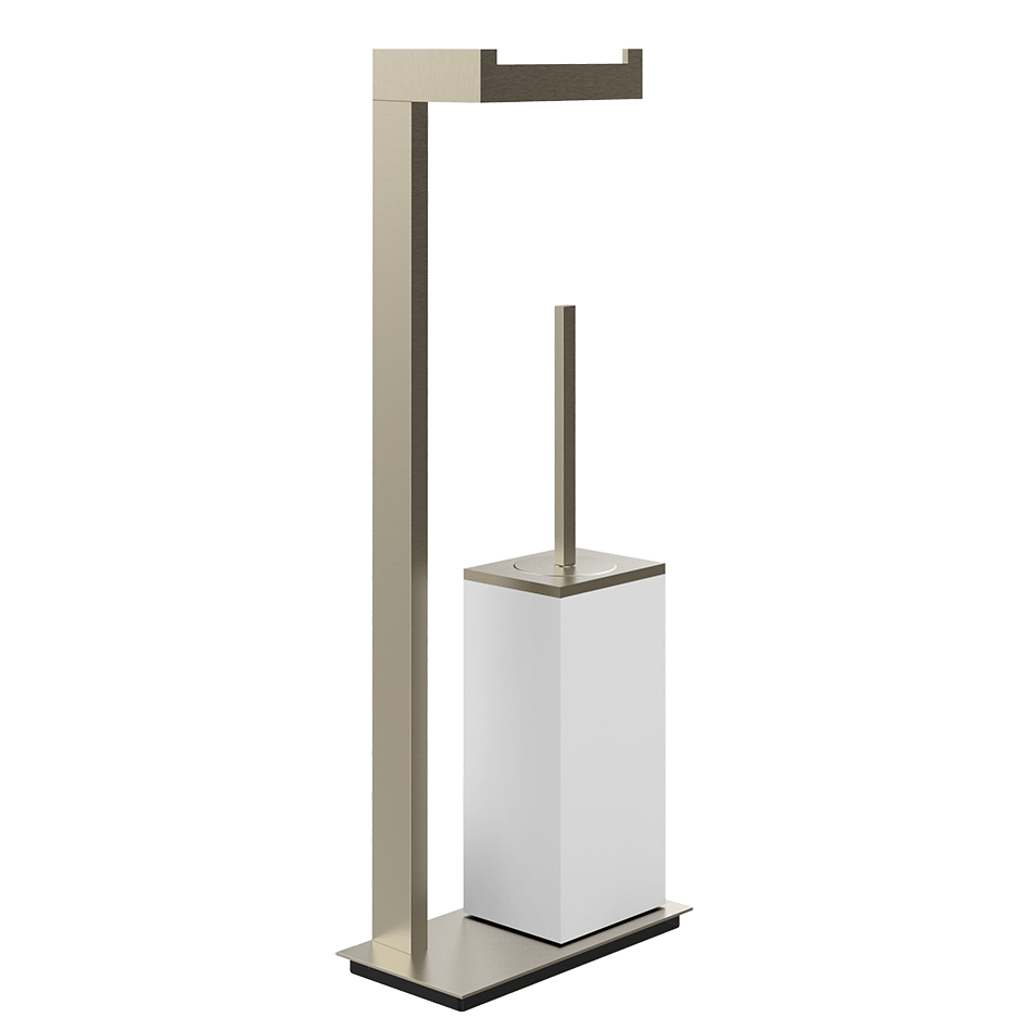 Gessi Brush Holder 20933 in Finox Brushed Nickel