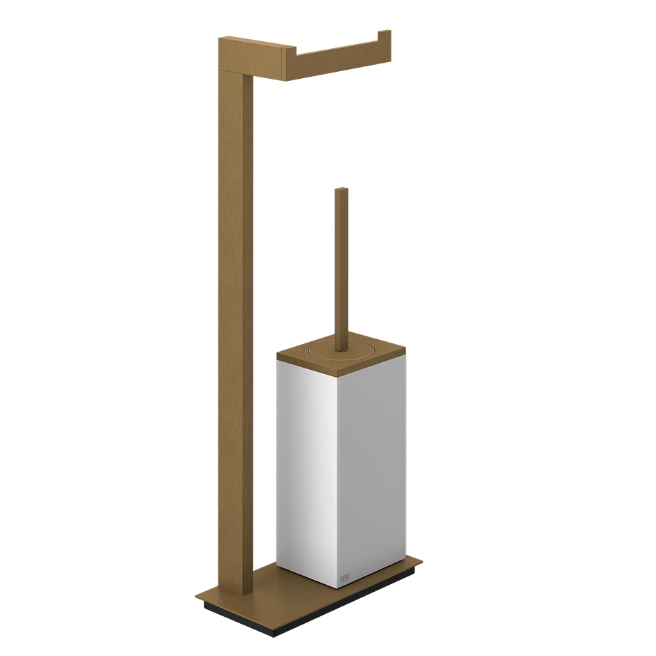Gessi Brush Holder 20933 in Antique Brass