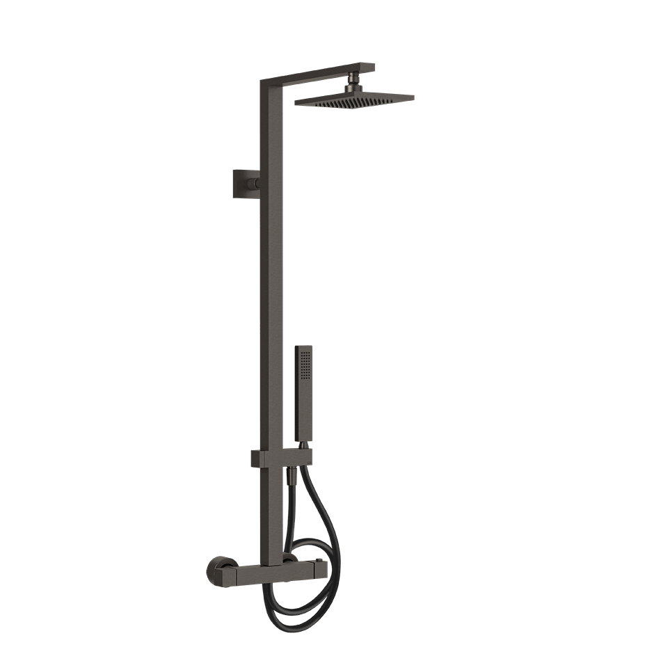 Gessi Shower Column 23447 in Black Metal Br. Pvd
