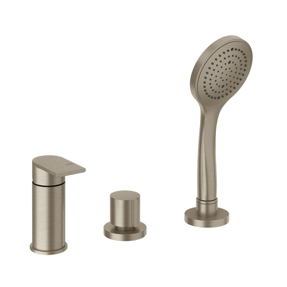 Gessi Bath Mixer 38643 in Finox Brushed Nickel