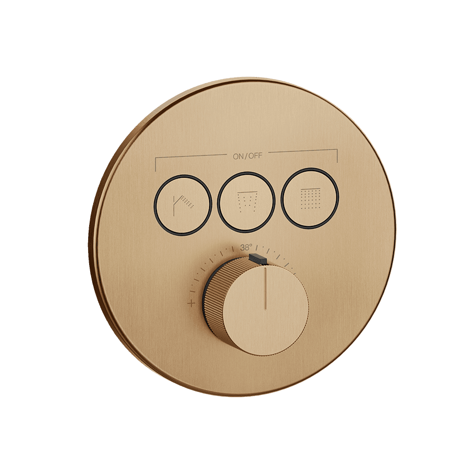 Gessi Shower Mixer 38716 in Warm Bronze Br. Pvd