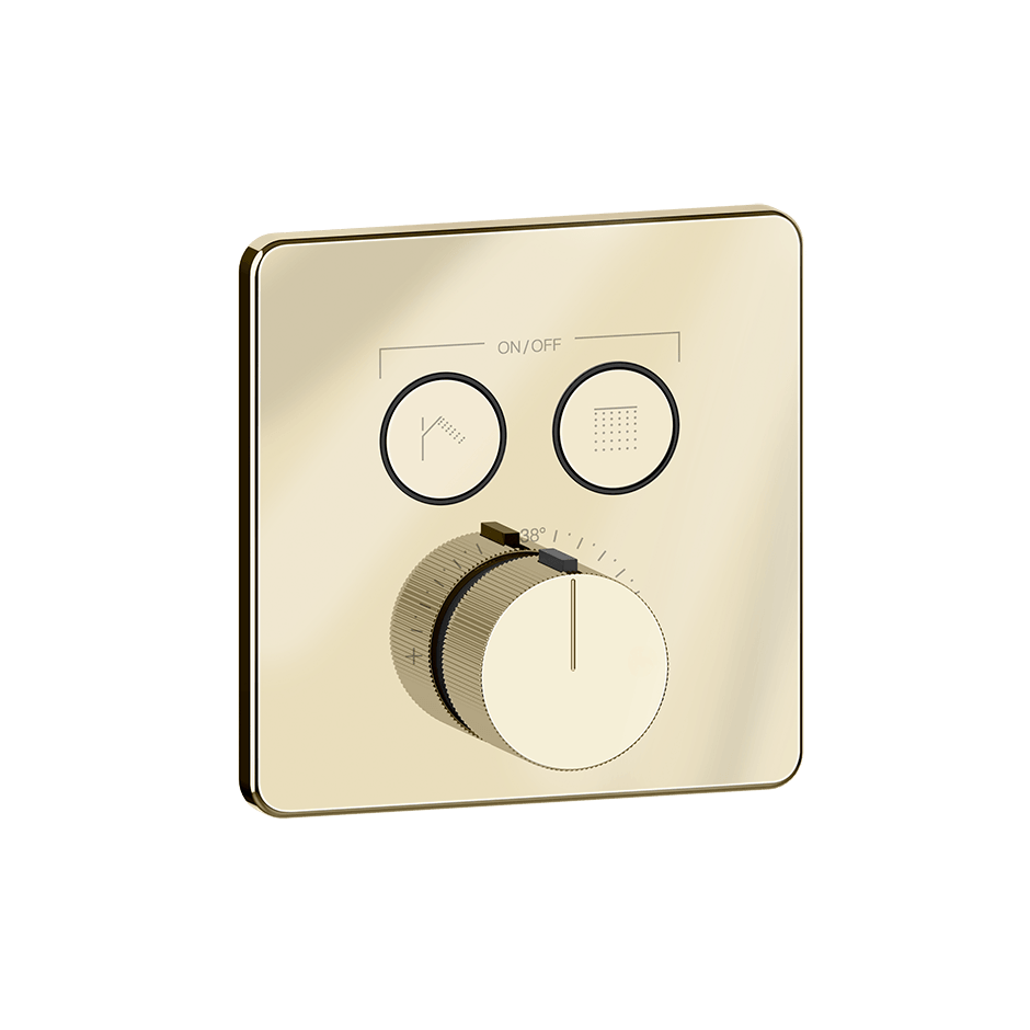 Gessi Shower Mixer 38718 in Brass Pvd