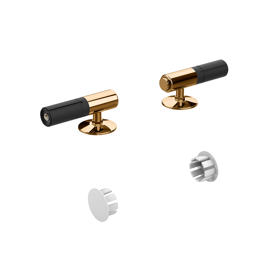 Gessi Wc Seat Hinge 39184 in Warm Bronze Pvd
