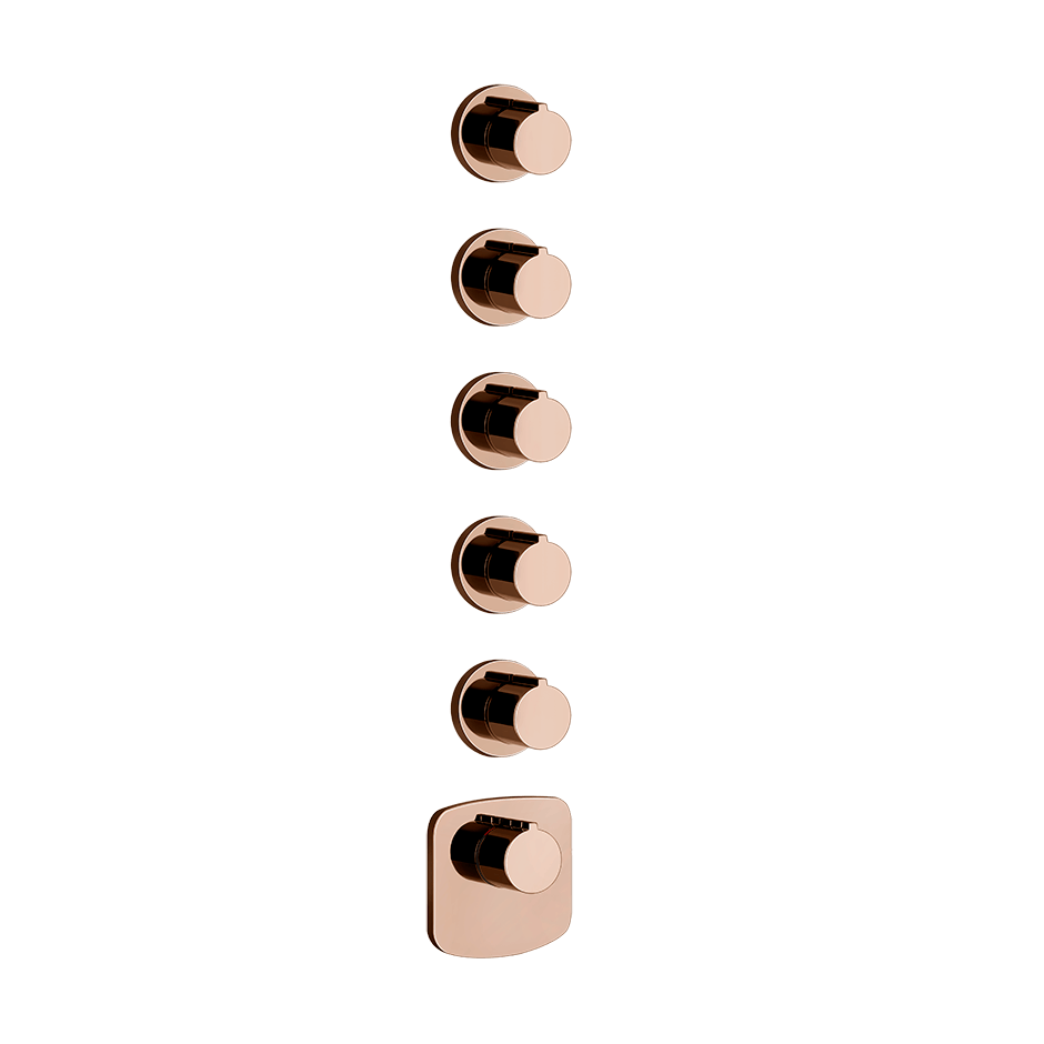 Gessi Shower Mixer 43240 in Copper Pvd