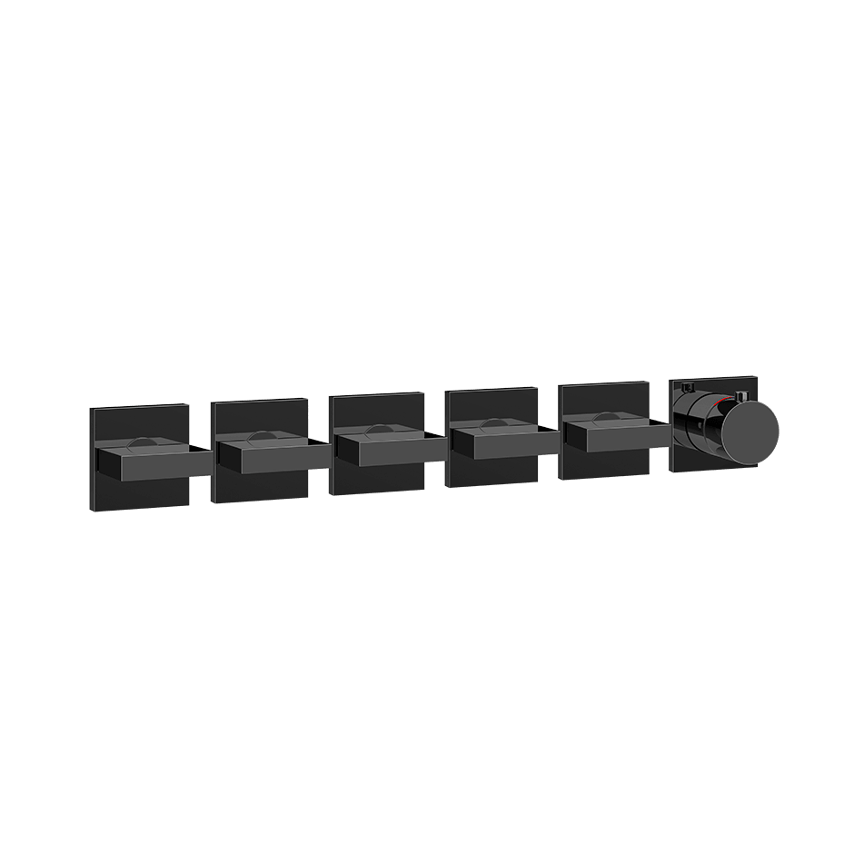 Gessi Shower Mixer 44340 in Black Metal Pvd