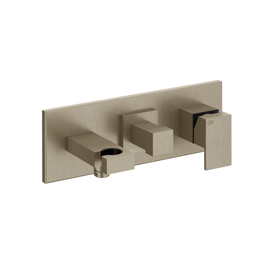 Gessi Bath Mixer 44910 in Finox Brushed Nickel