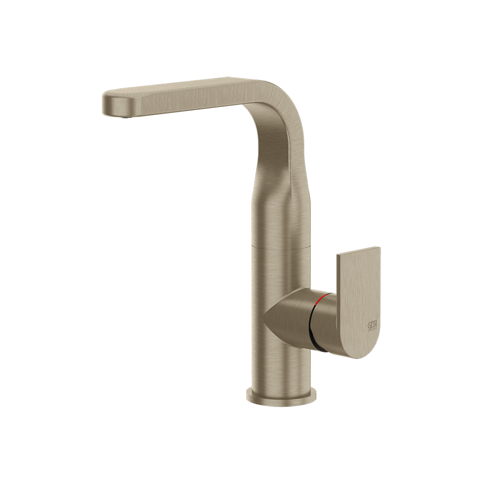 Gessi Washbasin Mixer 47124 in Finox Brushed Nickel