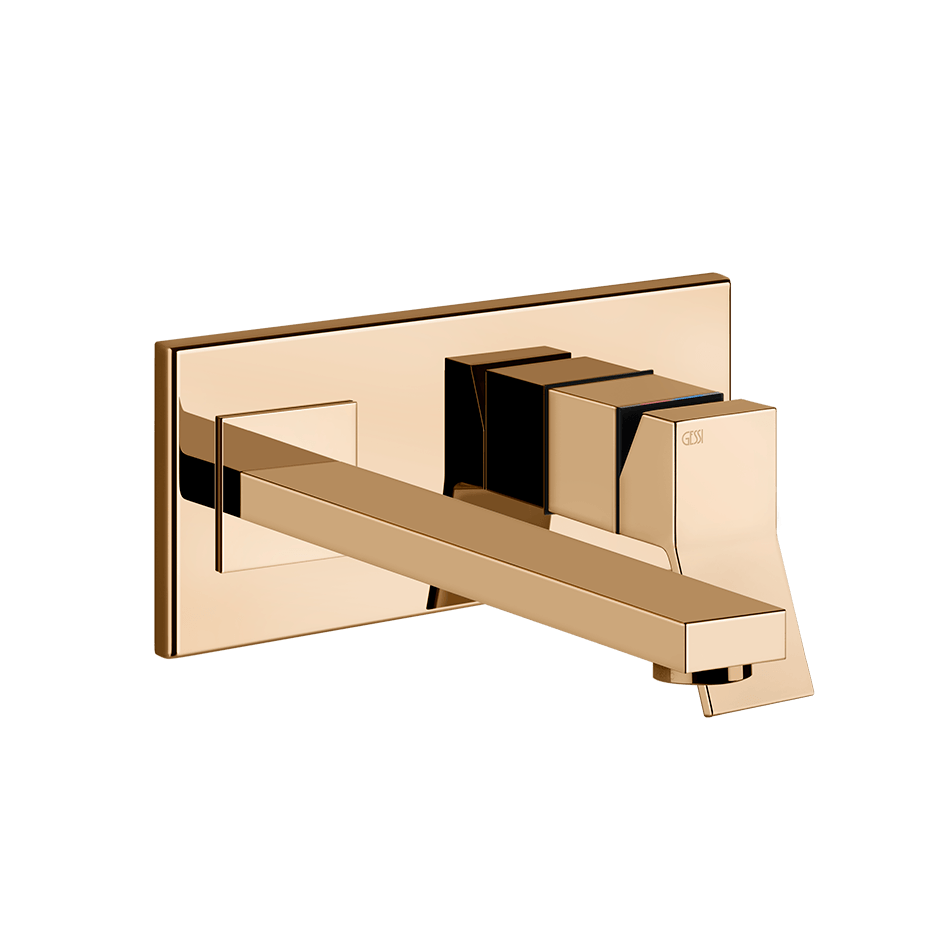 Gessi Washbasin Mixer 53090 in Warm Bronze Pvd