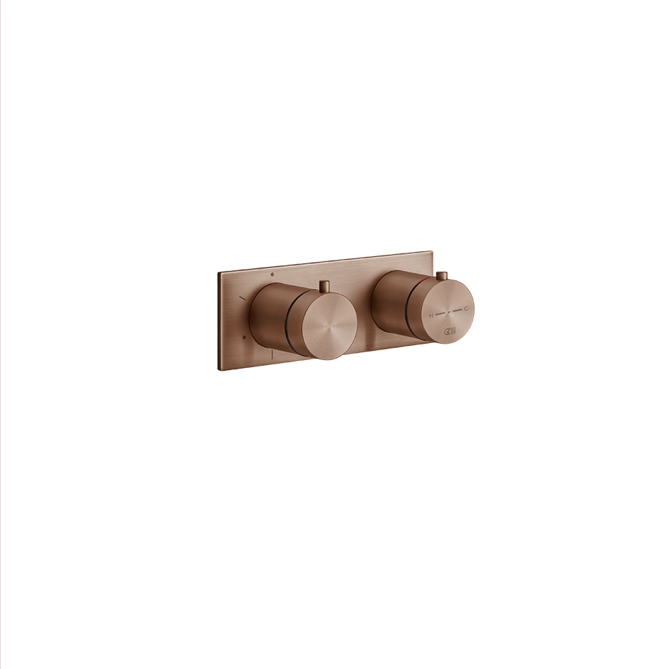 Gessi Shower Mixer 54036 in Copper Brushed Pvd